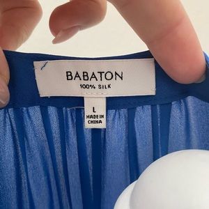 Aritzia Babaton Silk Shirt Dress